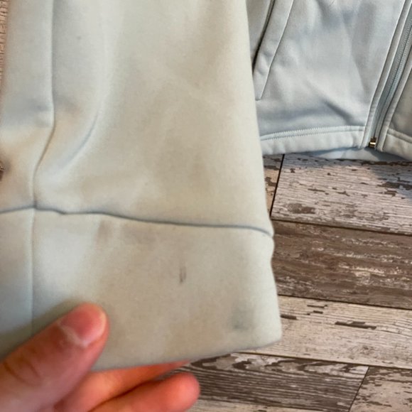 The North Face Baby Blue Fleece Soft Shell Zip up Sweatshirt - Picture 6 of 6